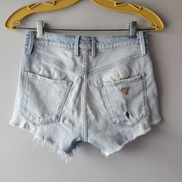 Guess Distressed Mid-rise Jean Shorts - sz 25 - Picture 2 of 9